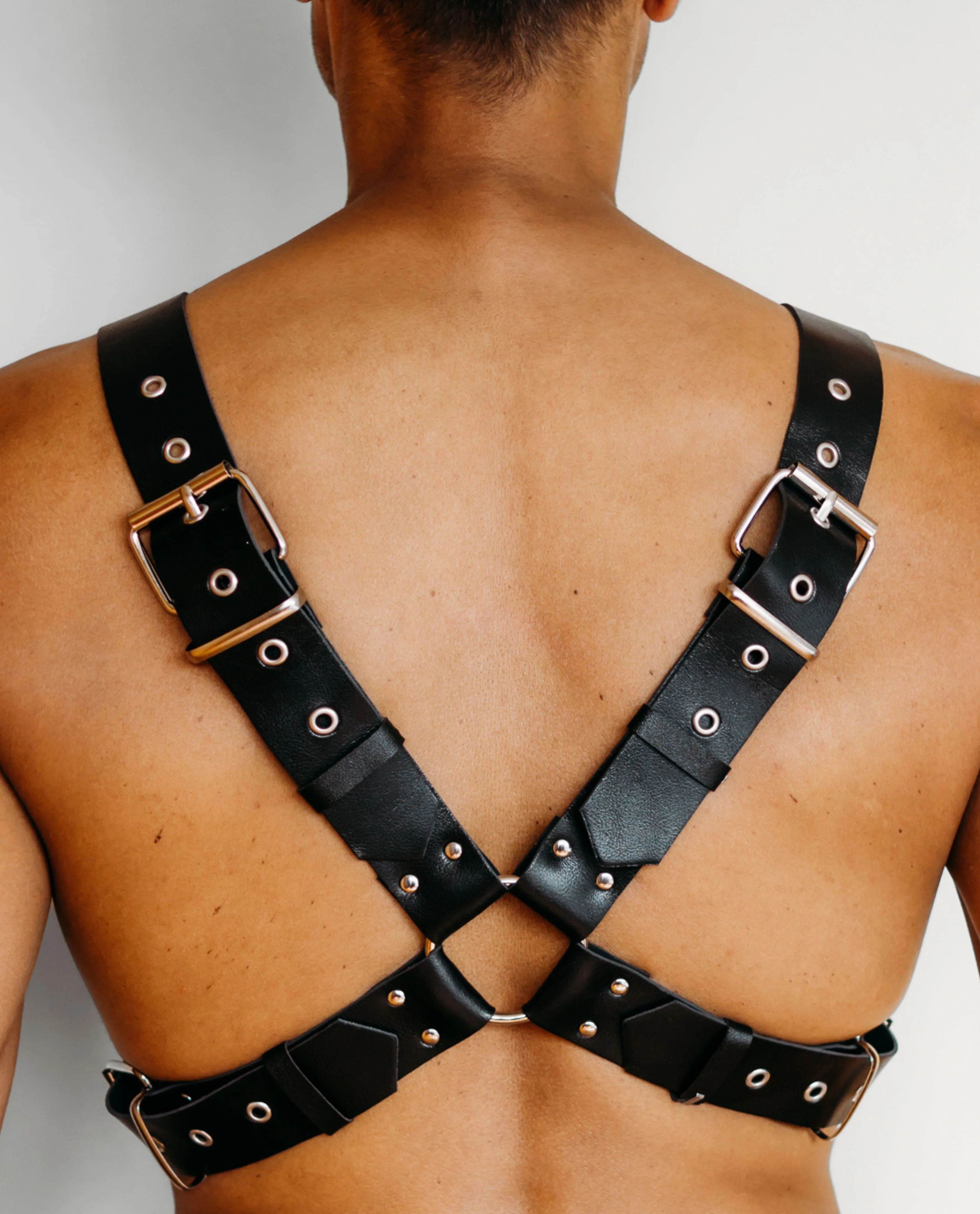 Blade X Faux Leather Chest Harness - Image 3