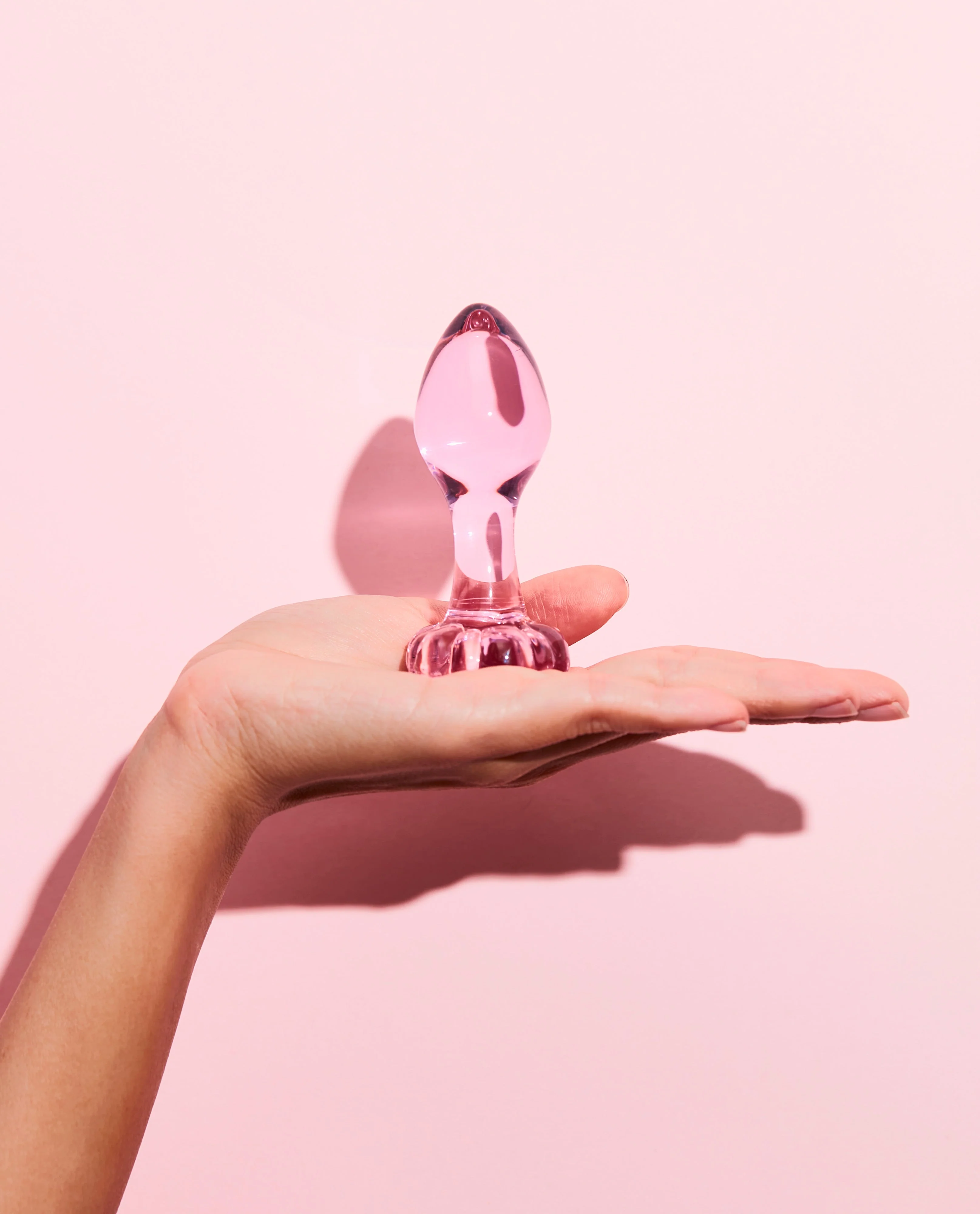 Hedonist Rose Glass Dildo & Anal Plug Bundle - Image 3