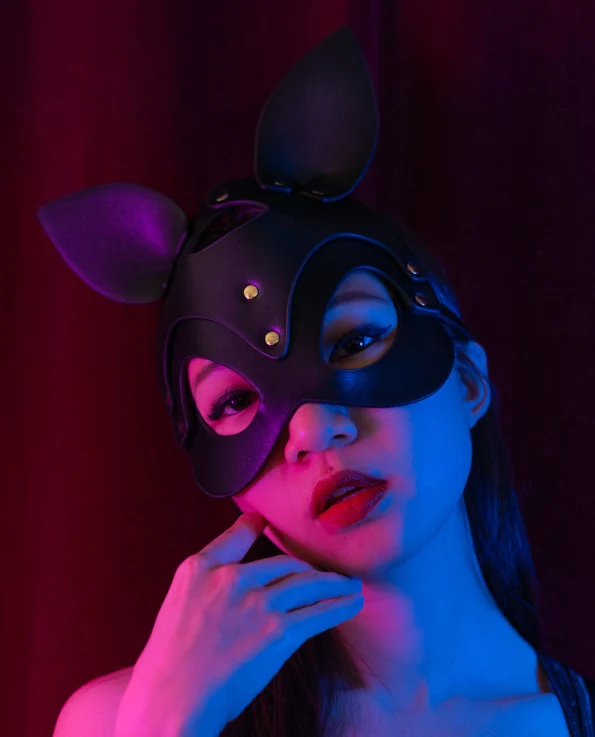 Megan Fox Faux Leather Mask - Image 8