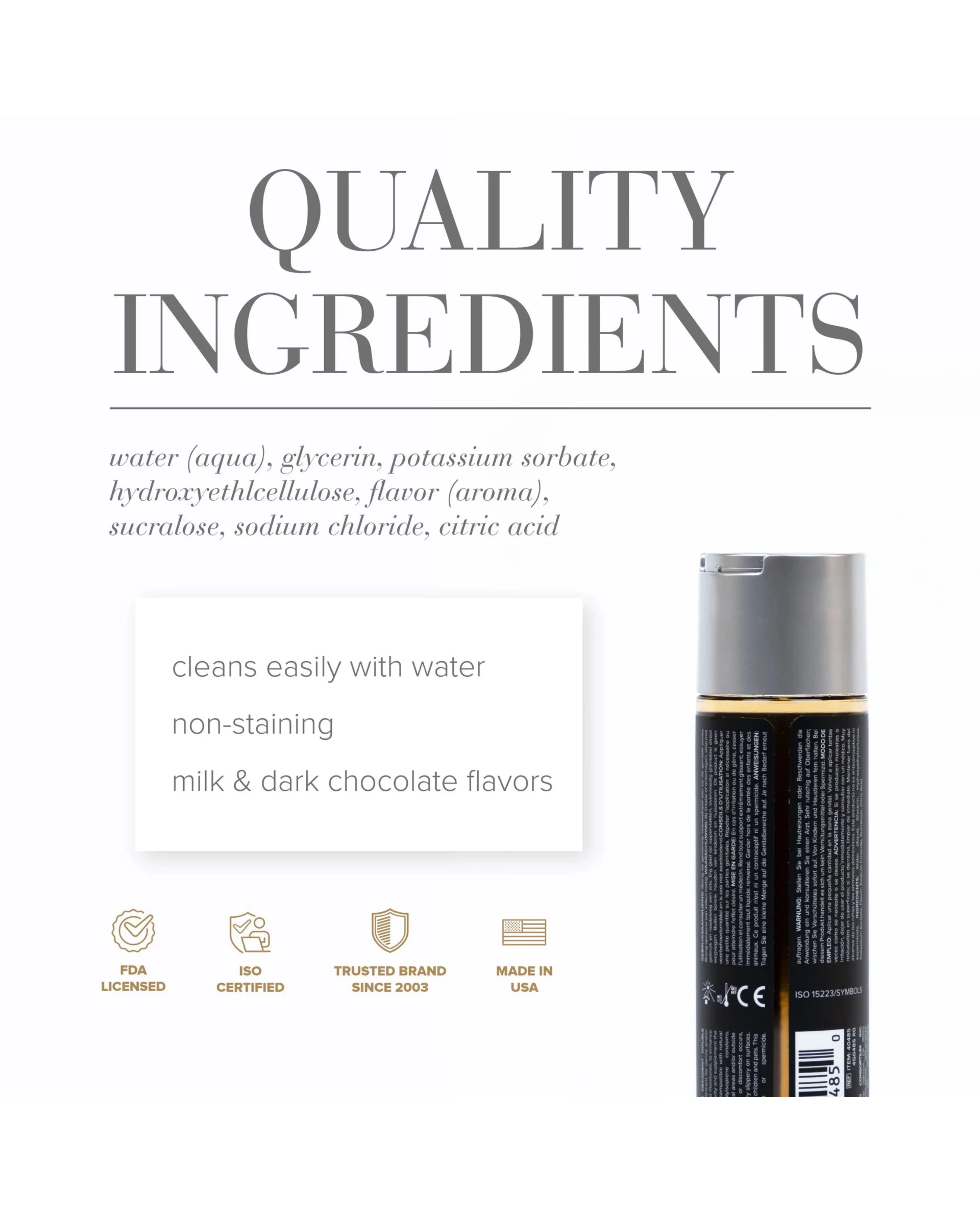 System JO Double Chocolate Water-Based Flavoured Lube - Image 4